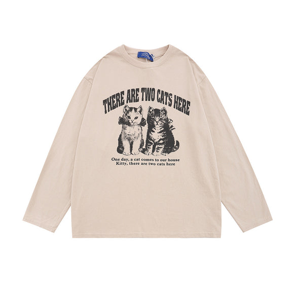 Camiseta Casual Masculina de Manga Comprida