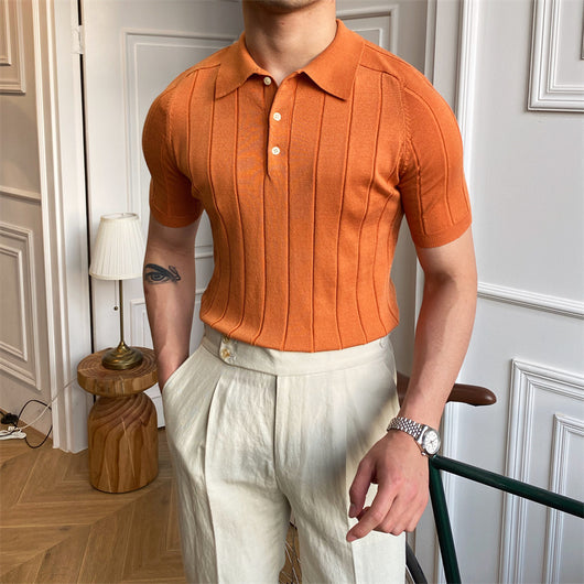 Polo Slim Fit de Manga Corta para Hombre - Diseño Versátil y Moderno - Image 4