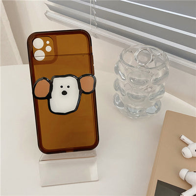 Funda para Teléfono Perro Orejas Grandes con Soporte Marrón Chocolate - Image 10