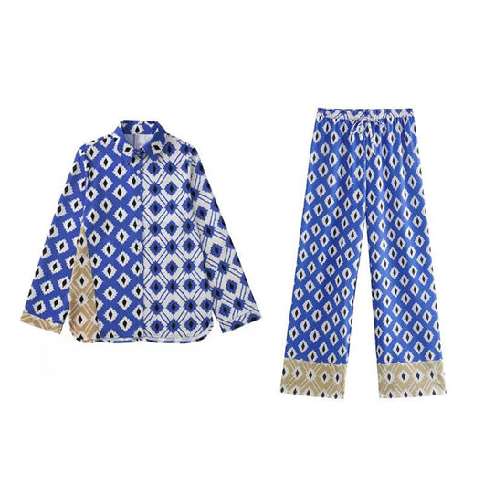 Conjunto de Falda Pantalón Estampado Estilo Europeo y Americano - Image 9