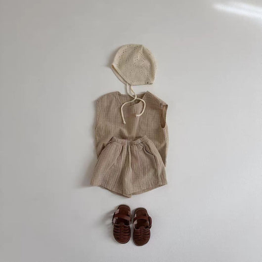 Conjunto de Shorts y Chaleco Transpirable a Juego para Niños - Image 17