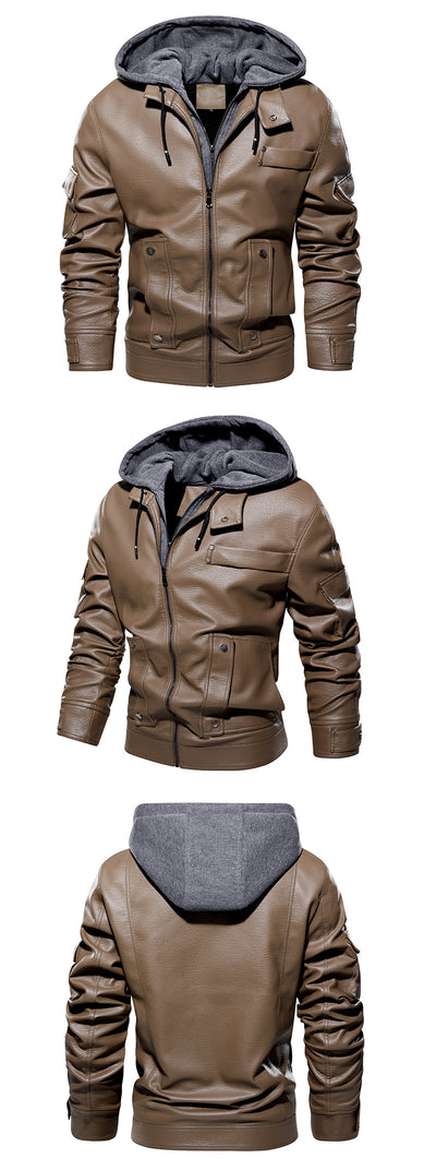 Abrigo de Cuero para Hombre Elegante y Cálido - Image 10