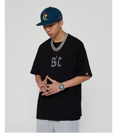 Camiseta Estampada con Letras Estilo Urbano Americano para Hombre - Image 17