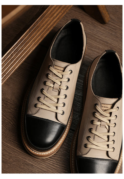 Zapatos Casuales de Cuero Genuino con Plataforma - Estilo Vintage Artesanal - Image 13