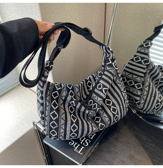 Bolso Bandolera Étnico Dumpling de Gran Capacidad - Estilo Moderno para Mujer - Image 30