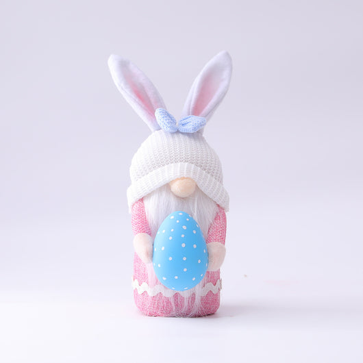 Muñeca Conejita de Pascua con Sombrero Largo Colorido - Image 16