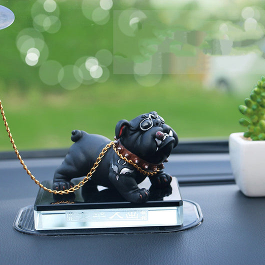 Decoración Interior Auto con Personalidad Bulldog - Consola Central Simulada - Image 11
