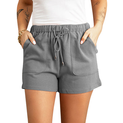 Pantalones Cortos Casuales de Cintura Alta con Cordón Ajustable - Image 15