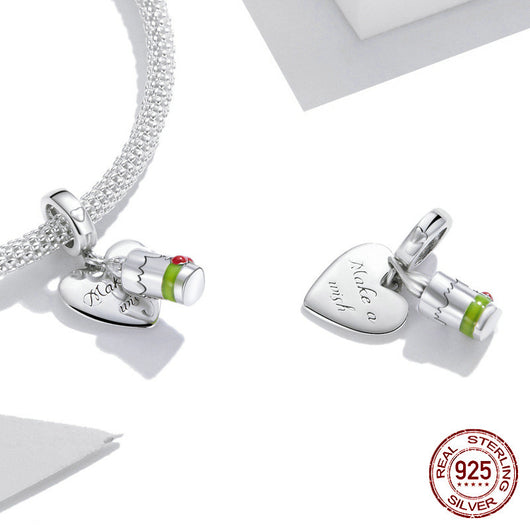 Pulsera de Plata S925 con Cuentas Amor y Vela - Image 7