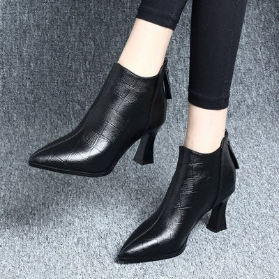 Botas Cortas para Mujer con Tacón Grueso y Medio - Image 8