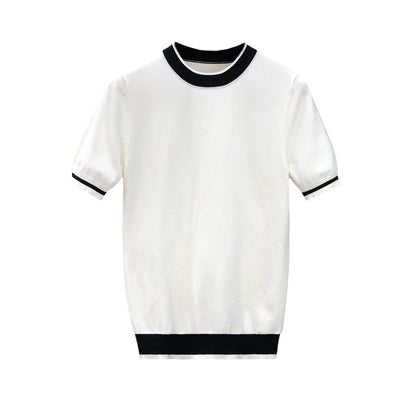 Suéter Base de Manga Corta Moderno para Hombre - Image 12