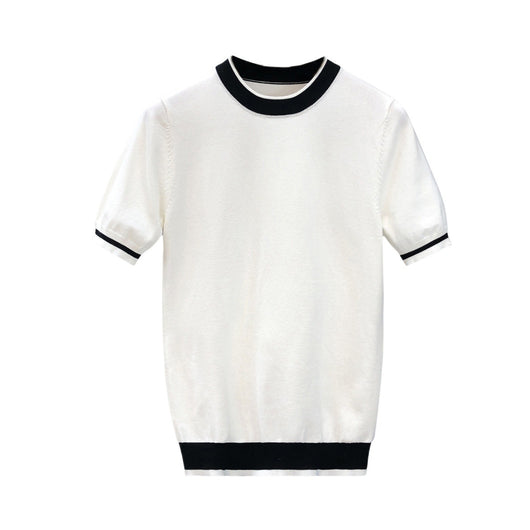 Suéter Base de Manga Corta Moderno para Hombre - Image 12