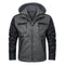 Chaqueta de Cuero con Costuras Artesanales