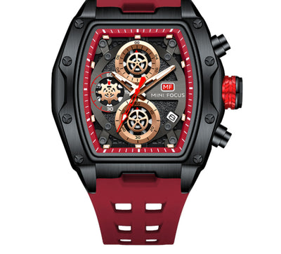 Reloj Cronógrafo Deportivo Estilo Pista para Hombre con Cristal Curvo y Diseño Esqueletizado - Image 6