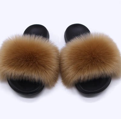 Pantuflas de Pelaje Sintético para Mujer - Cómodas, Antideslizantes y Acogedoras - Image 33