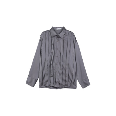 Camisa de Solapa con Textura Plisada Compacta - Image 2