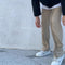 Pantalones Casuales Micro Acampanados con Textura Waffle
