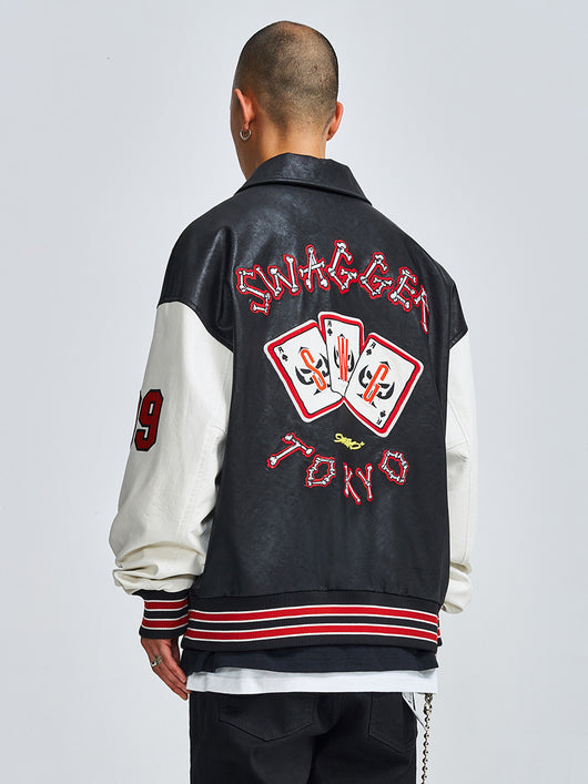 Chaqueta de Cuero para Hombre con Parches de Estilo - Image 5