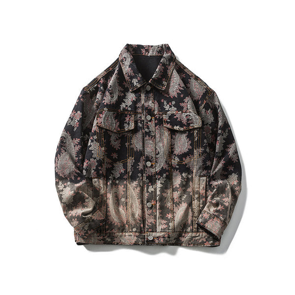 Chaqueta Suelta de Joven con Costuras en Contraste para Hombre