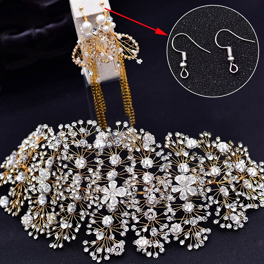 Accesorios para el Cabello Nupcial con Cristales Rhinestone Hechos a Mano - Image 11