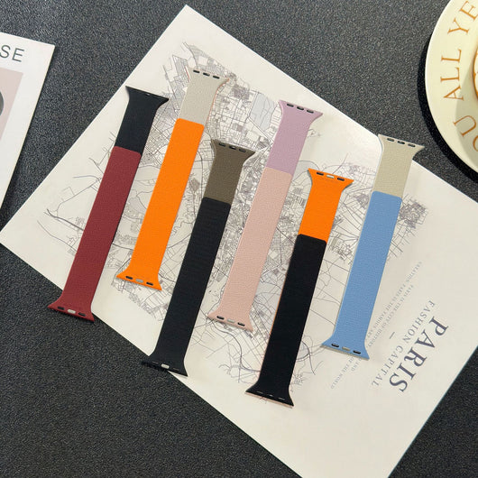 Correa Magnética para iWatch S10 Patrón Litchi Silicona Suave - Image 33