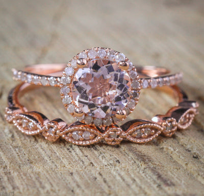 Anillo de Oro Rosado 18k Diseño Europeo y Americano - Image 2