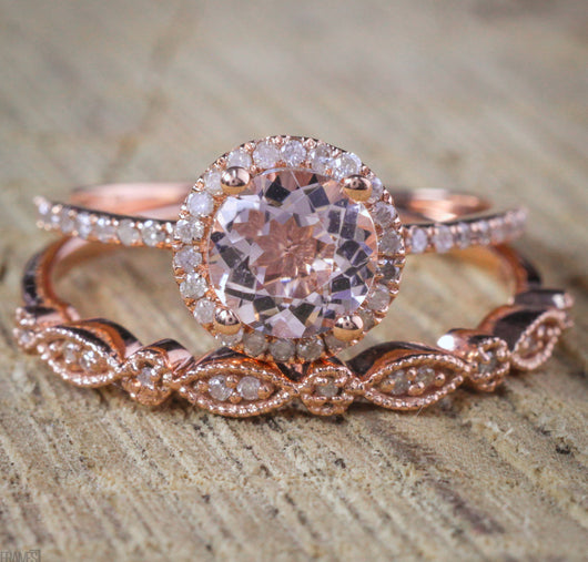Anillo de Oro Rosado 18k Diseño Europeo y Americano - Image 2