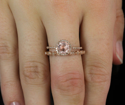 Anillo de Oro Rosado 18k Diseño Europeo y Americano - Image 5
