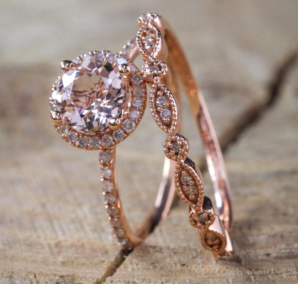 Anillo de Oro Rosado 18k Diseño Europeo y Americano