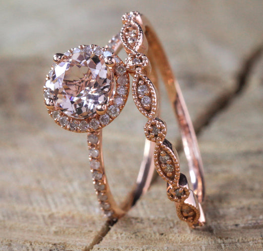 Anillo de Oro Rosado 18k Diseño Europeo y Americano