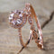 Anillo de Oro Rosado 18k Diseño Europeo y Americano
