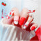 Pegatinas de Uñas Removibles con Diseño de Fresa