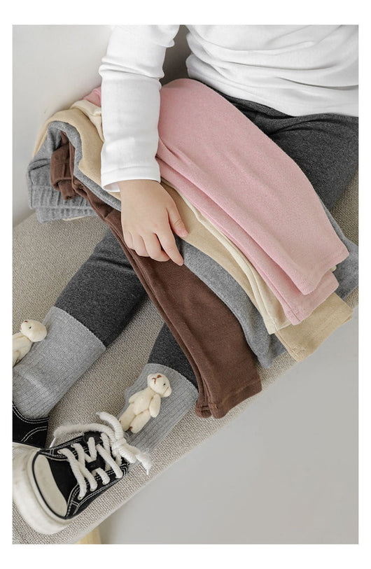 Leggings Elásticos para Niña - Versátiles para Exteriores y Uso Diario - Image 40