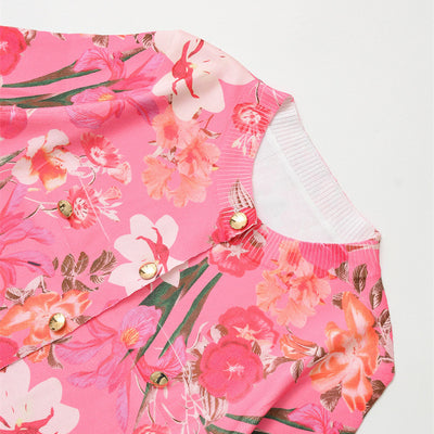 Chaqueta Tejida Estampado Floral Estilo Europeo y Americano - Image 3