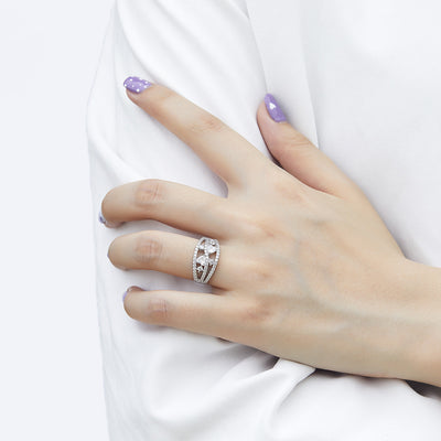 Anillo de Plata 925 para Mujer con Circonita - Diseño Europeo Amor - Image 7