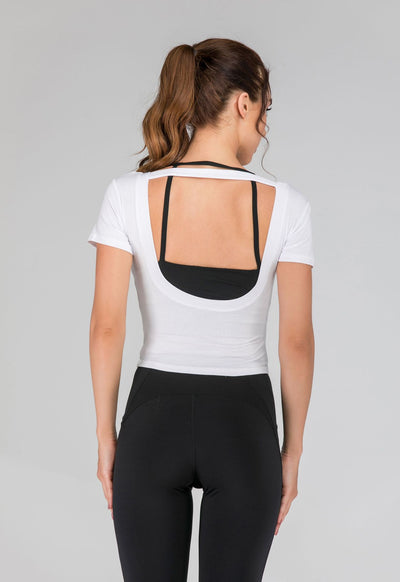 Blusa Deportiva Corta para Fitness - Image 6