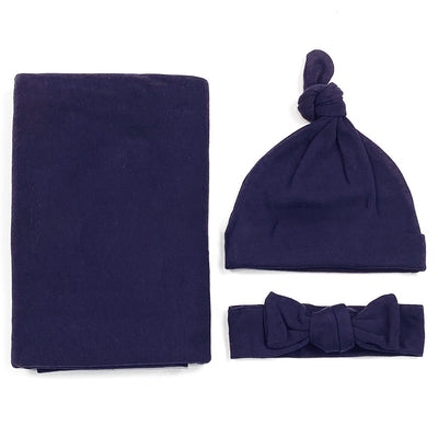 Conjunto de Gorro, Diadema y Manta de Algodón para Bebé - Image 12