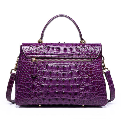 Bolso Mensajero de Cuero para Mujer con Patrón de Peces - Image 10
