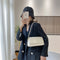 Bolsa de Hombro Única en Color Sólido para Mujer