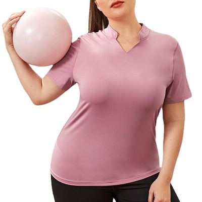 Playeras Deportivas Mujer Yoga Fitness Manga Corta Transpirable Suelta - Image 5