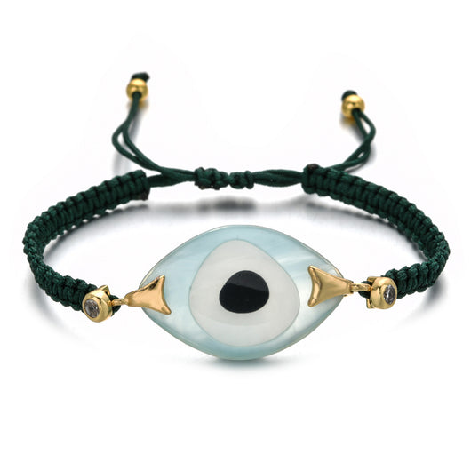 Pulsera Tejida a Mano con Ojo de Demonio Turco en Resina - Image 46