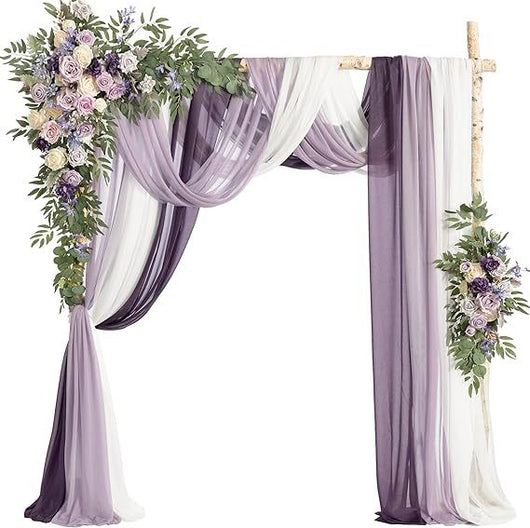 Arco de Bodas con Decoraciones Florales Colgantes - Image 11
