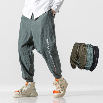 Pantalones Casuales Estilo Asiático para Hombre