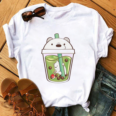 Playera Estampado Té con Leche - Manga Corta para Mujer - Image 28