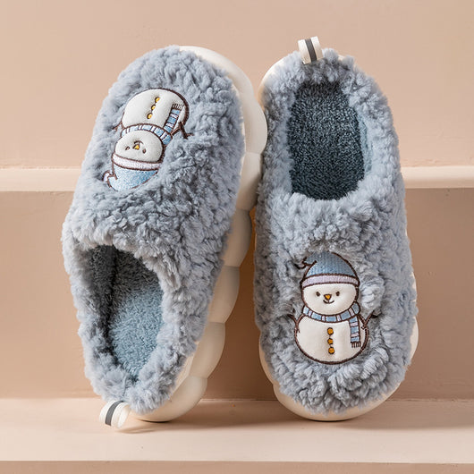 Pantuflas Snowman Térmicas para Pareja - Cómodas, Antideslizantes y Abrigadas - Image 11