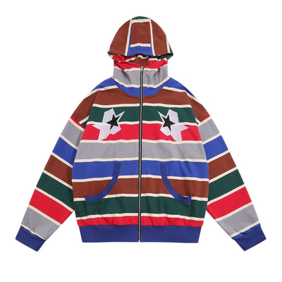 Sudadera Holgada con Rayas Horizontales y Bordados - Image 11