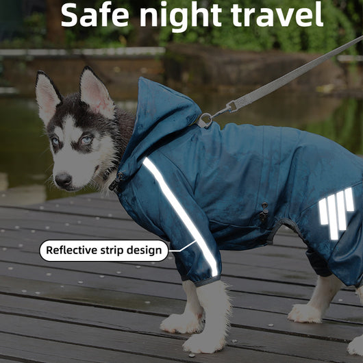 Capa Impermeable para Perros Grandes con Franja Reflectante - Image 10