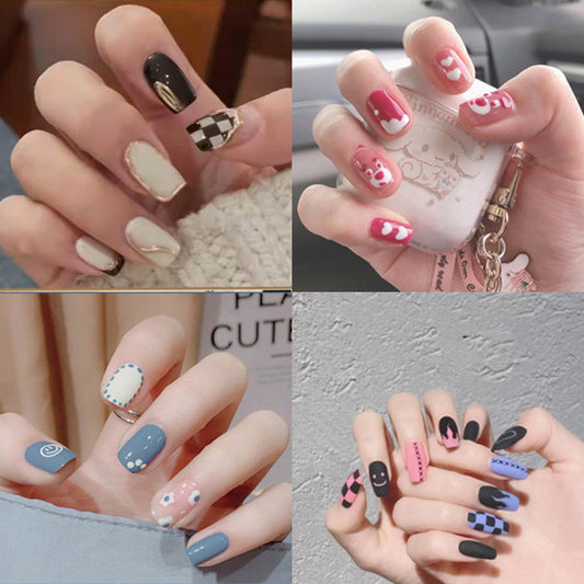 Uñas Postizas Removibles con Diamantes