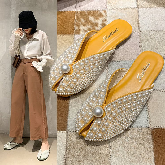 Sandalias Planas Femeninas Pearl Outer Wear
