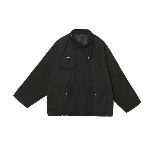 Chaqueta Casual Suelta de Solapa para Hombre - Manga Larga Estilo Street - Image 8